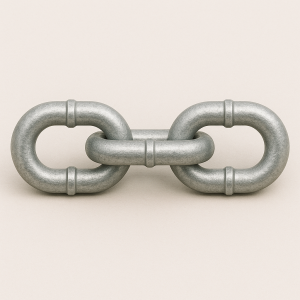 Цепь круглозвенная с буртиком Б2-4,5х34 в наличии в Казани