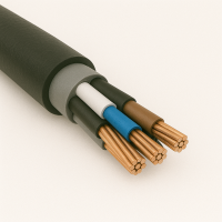 Кабель контрольный алюминиевый АКВБбШв 10х2,5 многожильный круглый