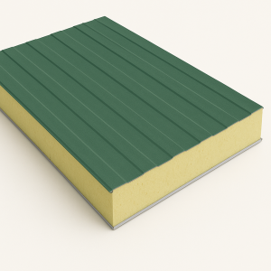 Стеновая сэндвич-панель с минеральной ватой 80 мм RAL 8017 в наличии в Казани