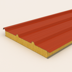 Кровельная сэндвич-панель МВ 100 мм RAL 9002 в наличии в Казани